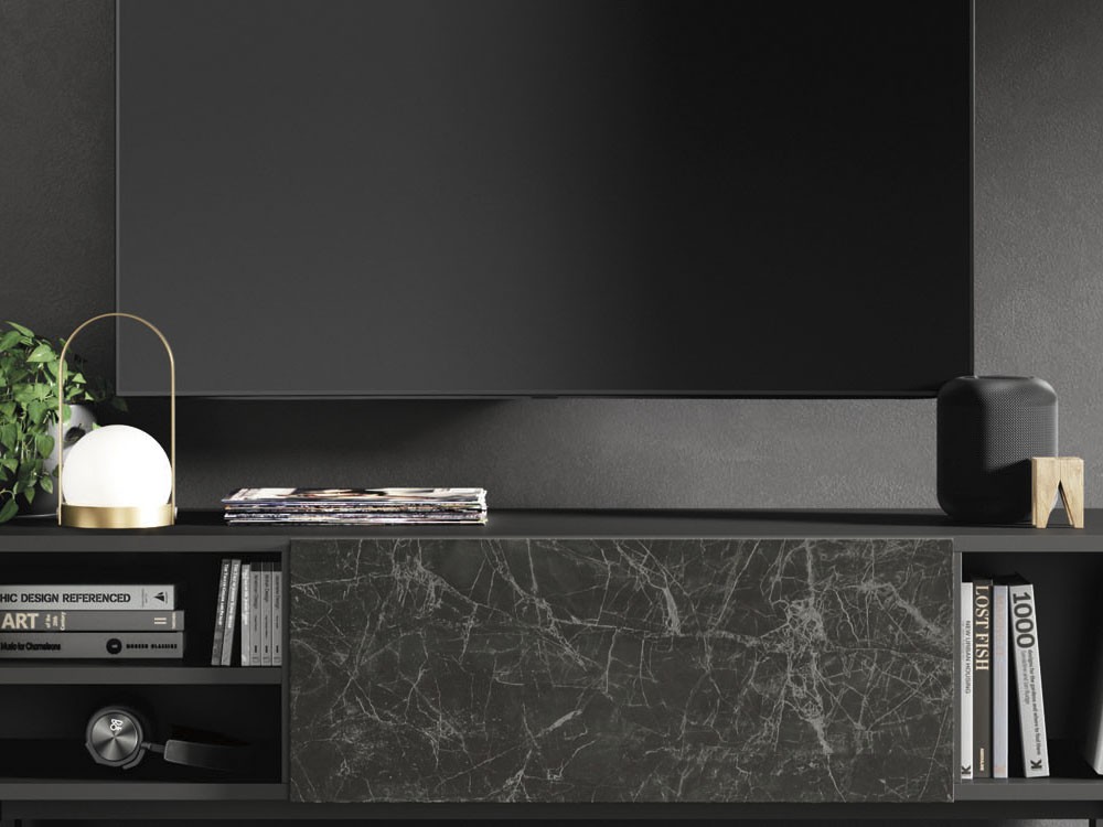 Mueble TV cerámica Nero Greco Compact 2 Vive - 2