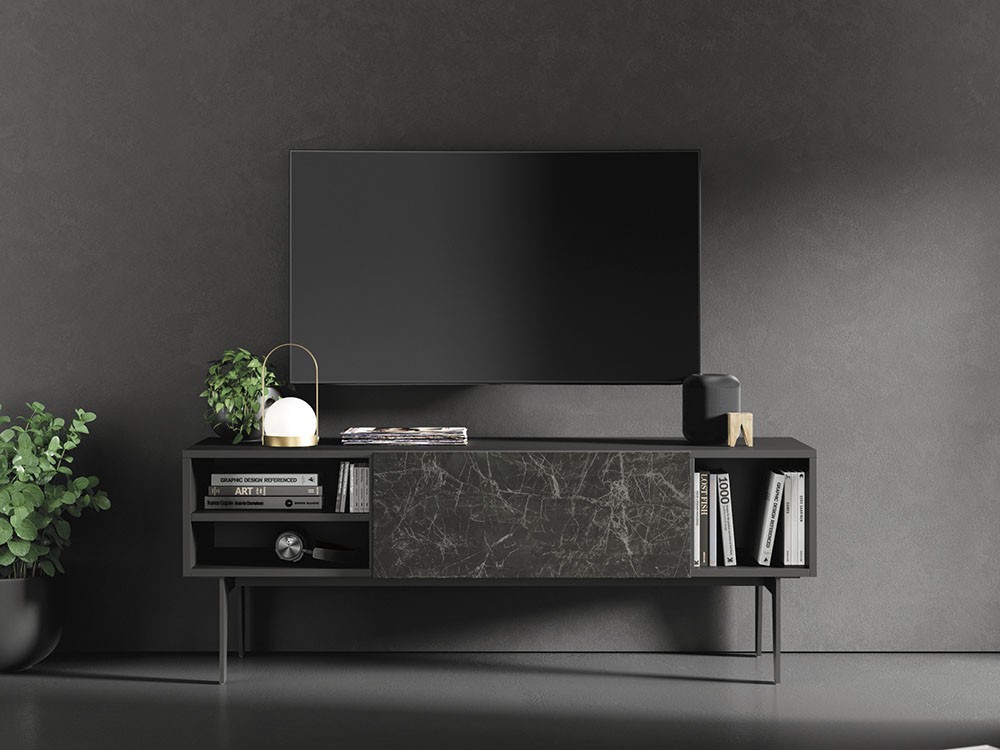 Mueble TV cerámica Nero Greco Compact 2 Vive - 1