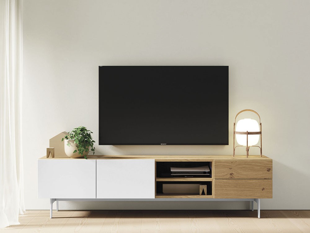 Mueble TV chapa Roble Nudoso Compact 4 Vive - 3