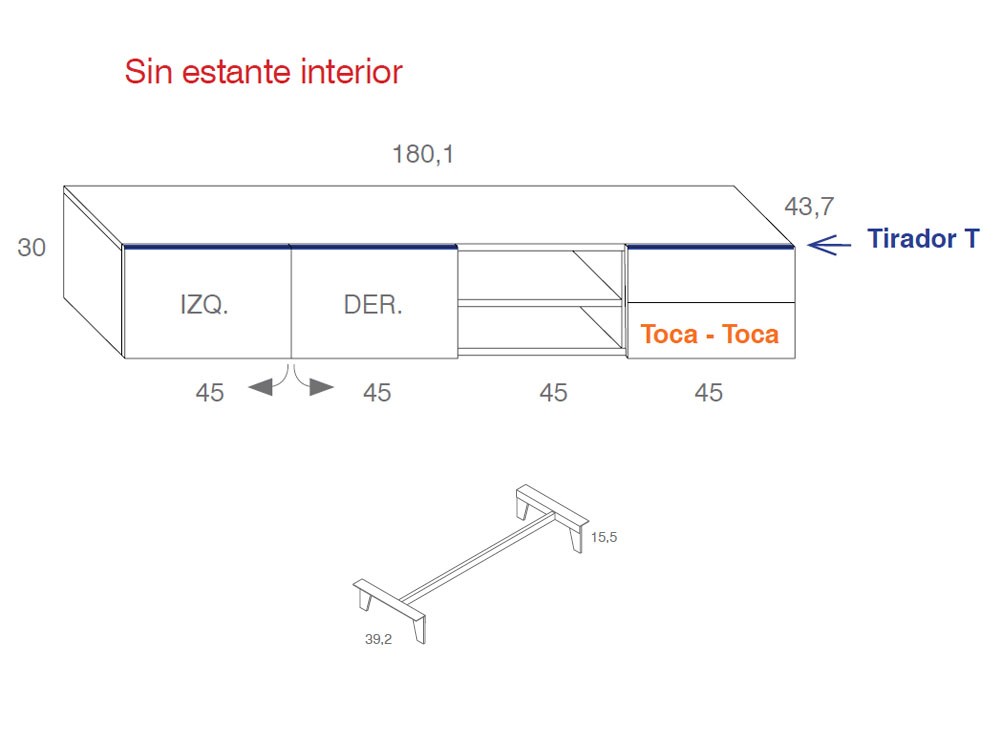Mueble TV chapa Roble Nudoso Compact 4 Vive - 10