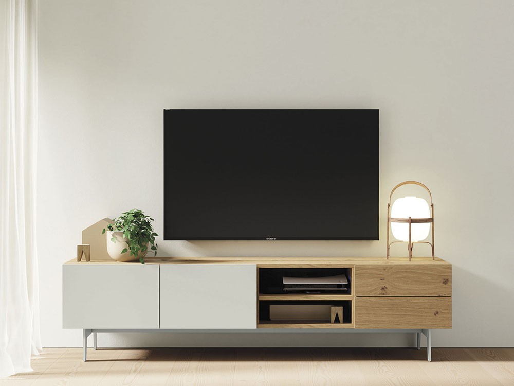 Mueble TV chapa Roble Nudoso Compact 4 Vive - 7