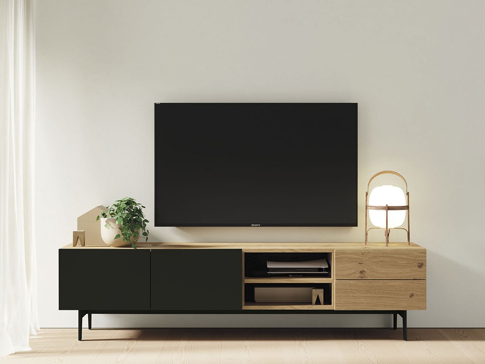 Mueble TV chapa Roble Nudoso Compact 4 Vive - 8