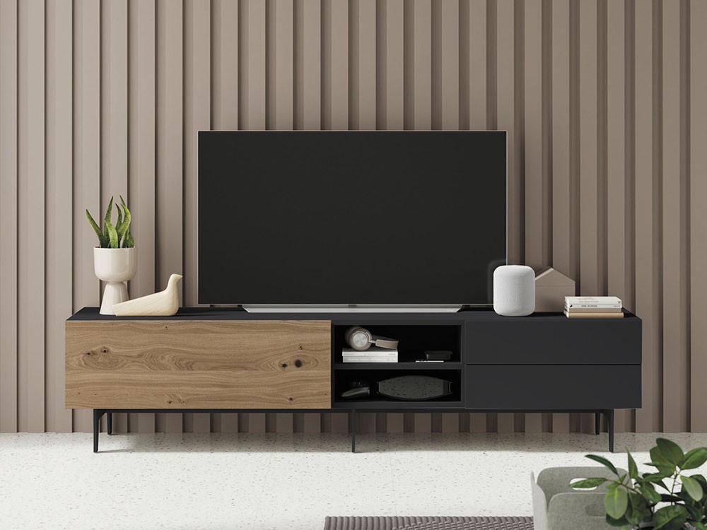 Mueble TV chapa Roble Tostado Compact 7 Vive - 3