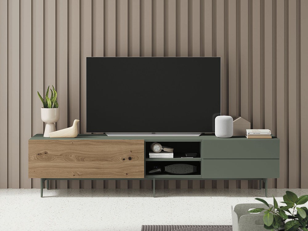 Mueble TV chapa Roble Tostado Compact 7 Vive - 4