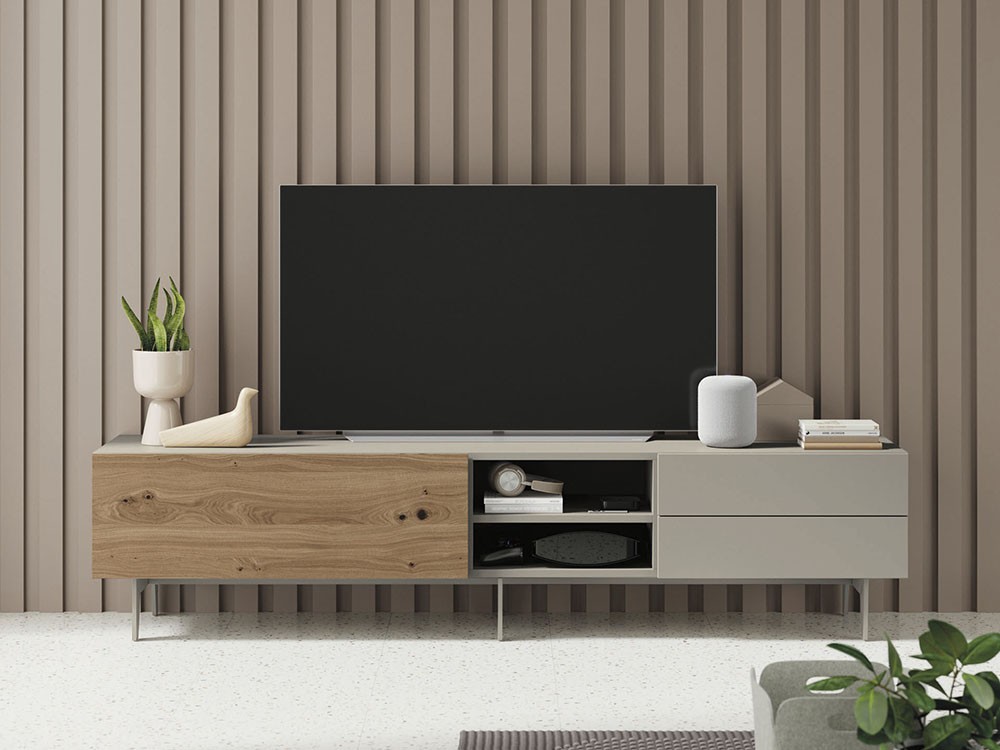 Mueble TV chapa Roble Tostado Compact 7 Vive - 5