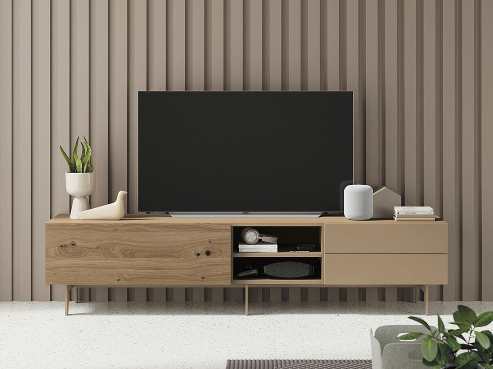 Mueble TV chapa Roble Tostado Compact 7 Vive - 6