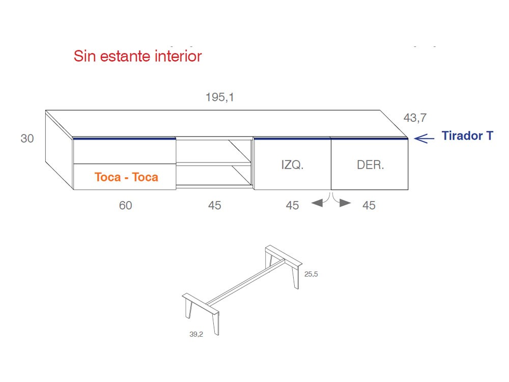 Mueble TV cerámica Noir Desir Compact 8 Vive - 3