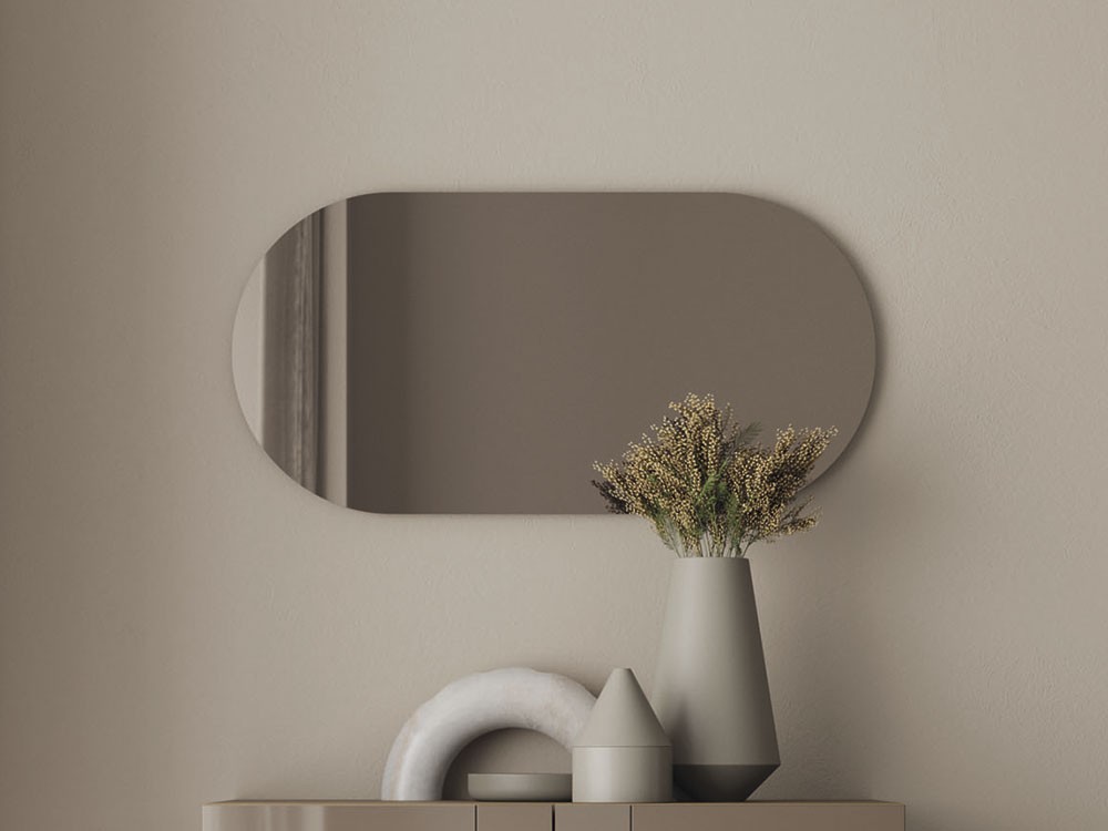 Espejo ovalado horizontal Compact de Vive - 2
