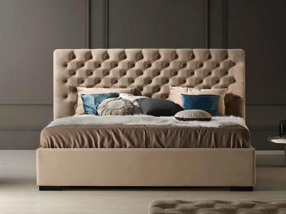 Cabecero tapizado Capitoné Meissa recto de Acana Piel - 2