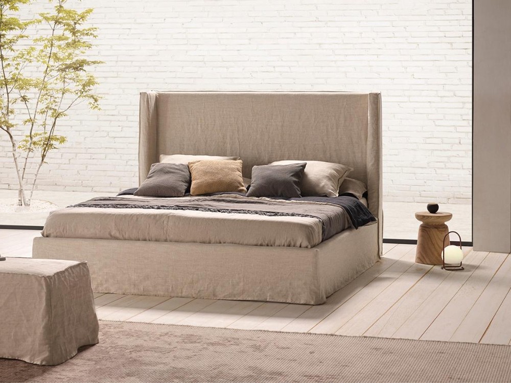 Cama tapizada en lino Yara de Acana Piel - 2