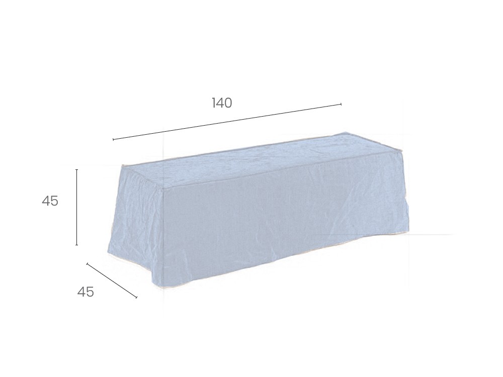 Descalzadora tapizada en lino Yara de Acana Piel - 6