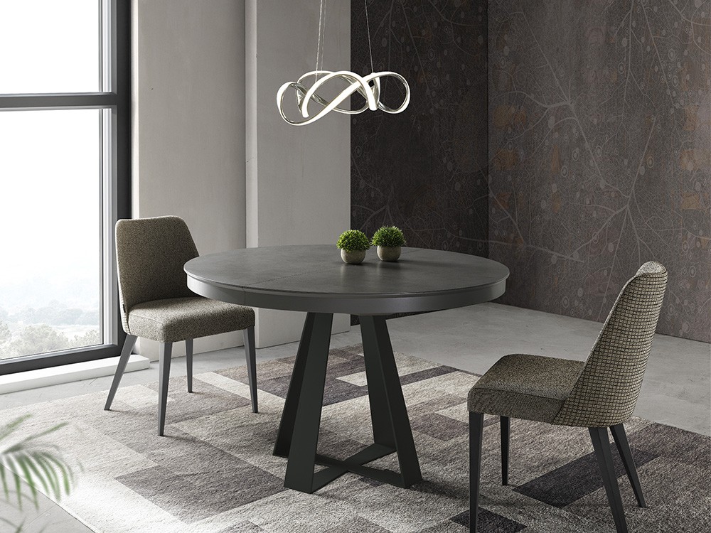 Mesa redonda extensible Delia de Indesan - 5