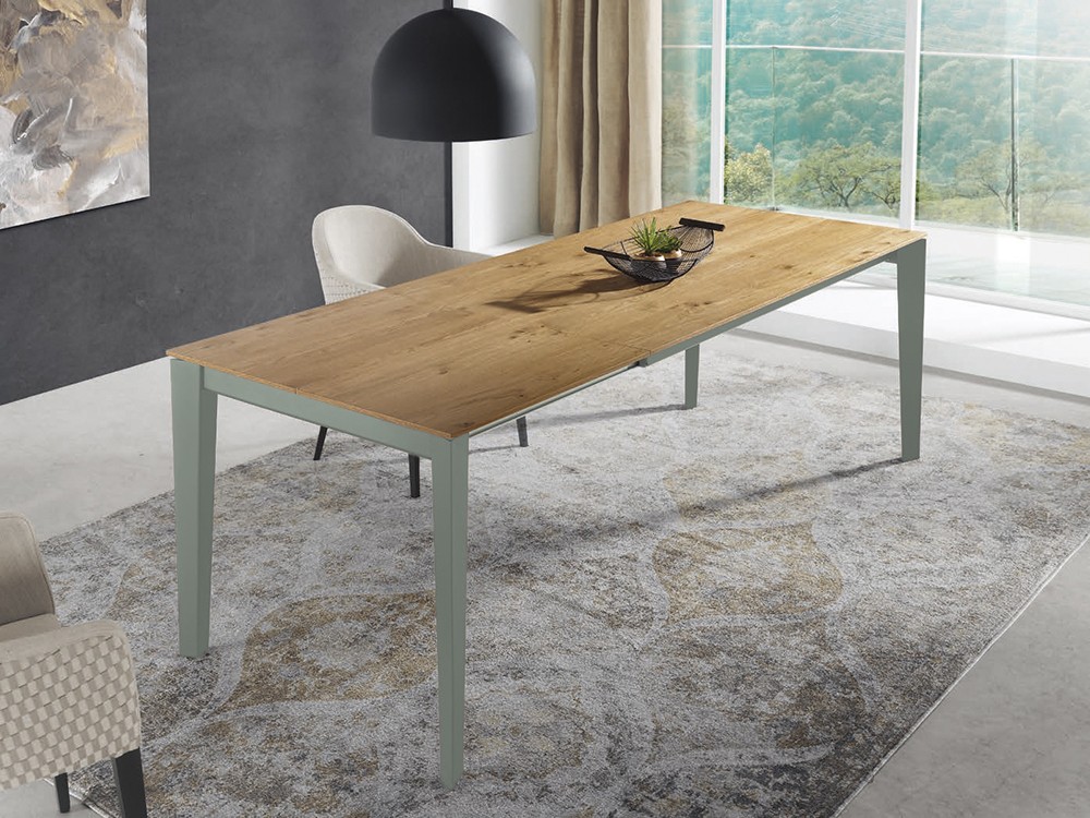 Mesa extensible Geo madera lacada de Indesan - 3