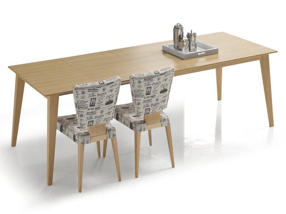 Mesa extensible Nordic chapa natural de Indesan - 3