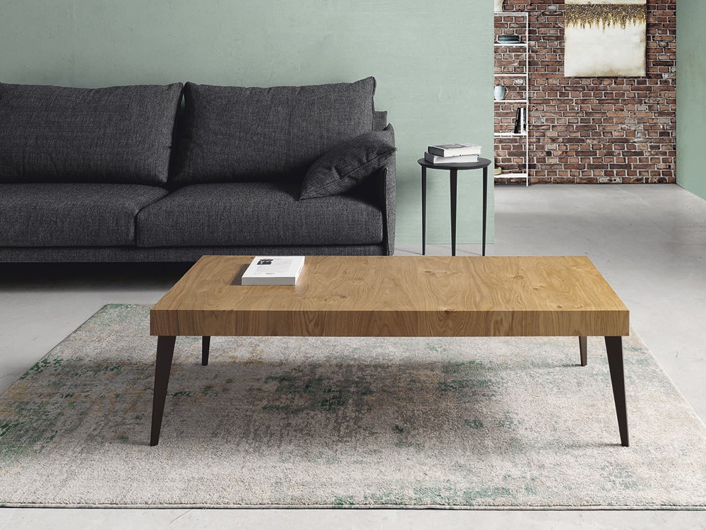 Mesa de centro elevable Demos en chapa natural o laca mate de Indesan - 7