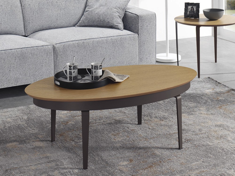 Mesa de centro ovalada elevable Kepler de Indesan - 1