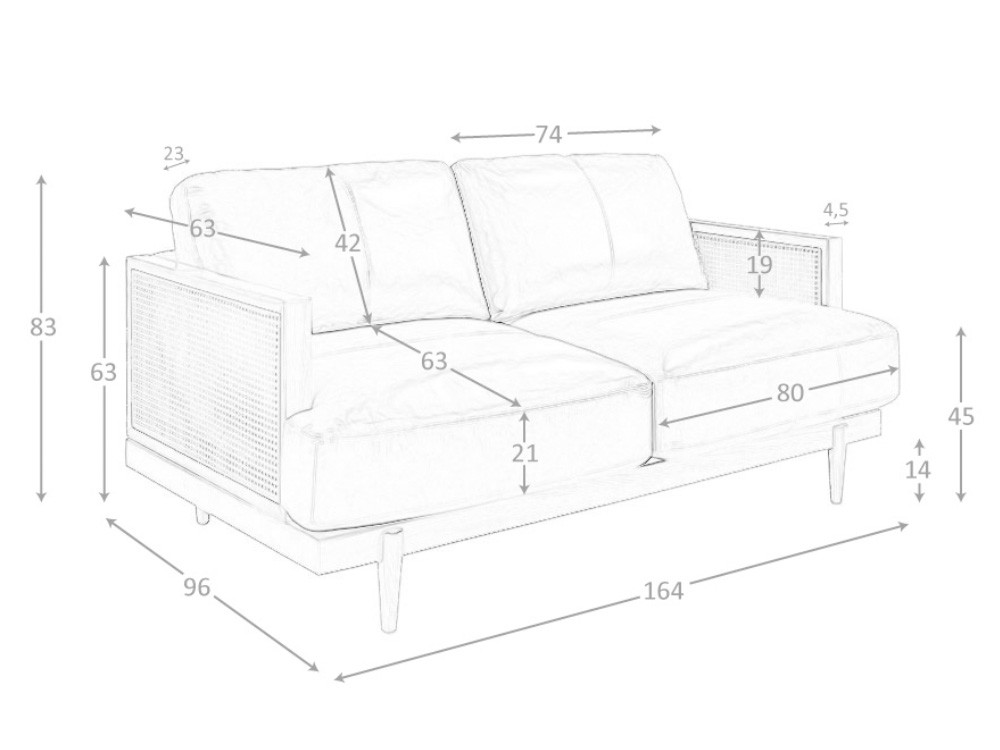 Sofá piel de dos o tres plazas 6176 | 6177 Ángel Cerdá - 12