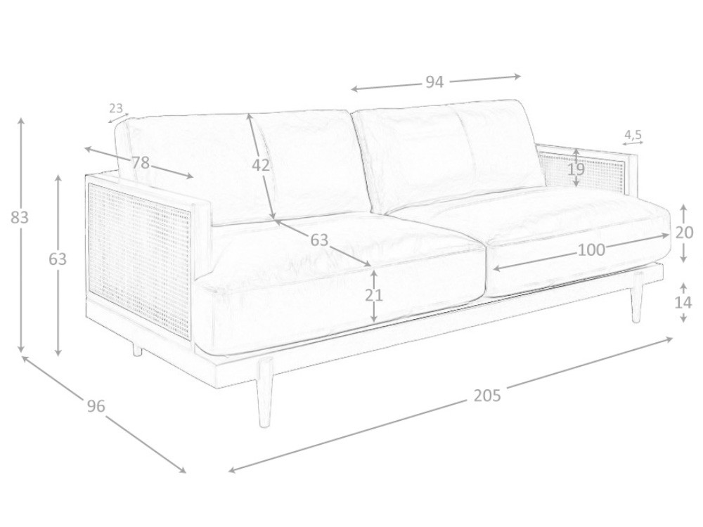 Sofá piel de dos o tres plazas 6176 | 6177 Ángel Cerdá - 13