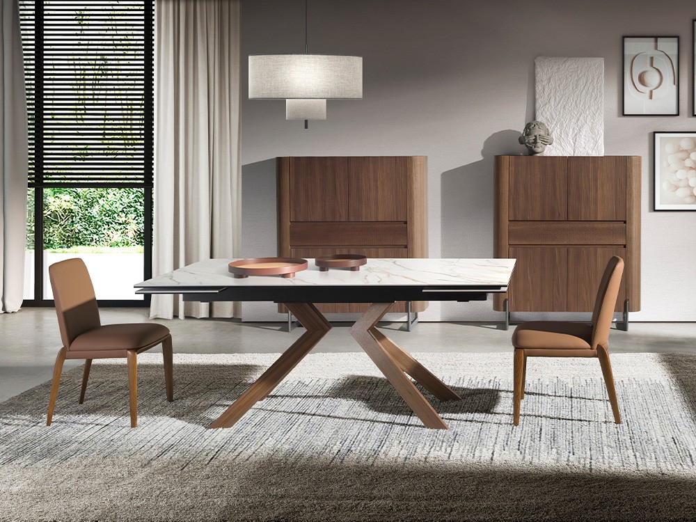 Aparador alto en chapa natural de roble 3251 Ángel Cerdá - 1