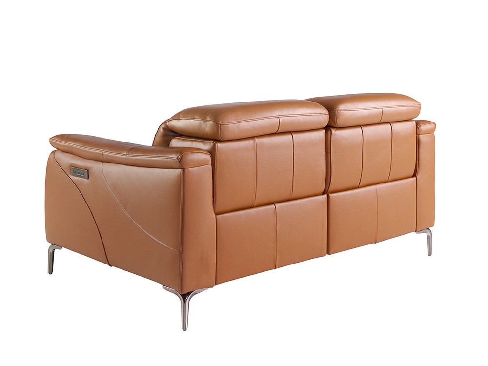 Sofá relax de dos o tres plazas 6180 | 6181 tapizado en piel marrón Ángel Cerdá - 3