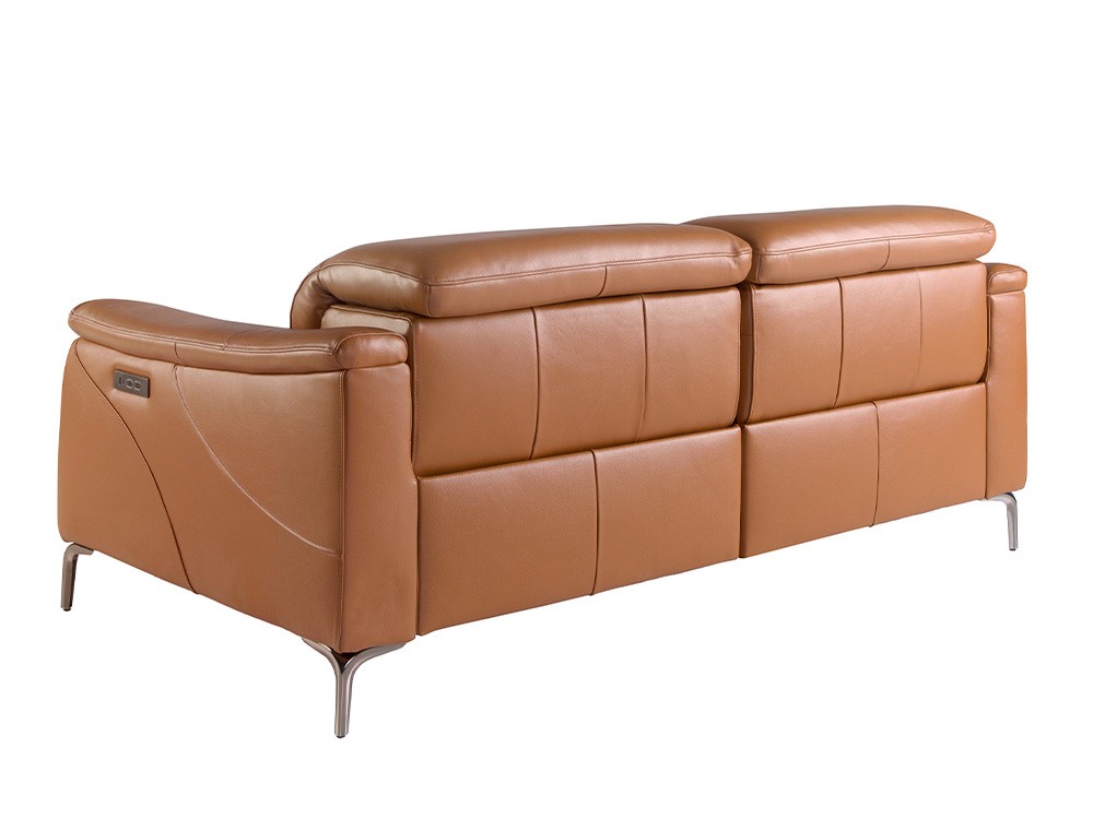 Sofá relax de dos o tres plazas 6180 | 6181 tapizado en piel marrón Ángel Cerdá - 10