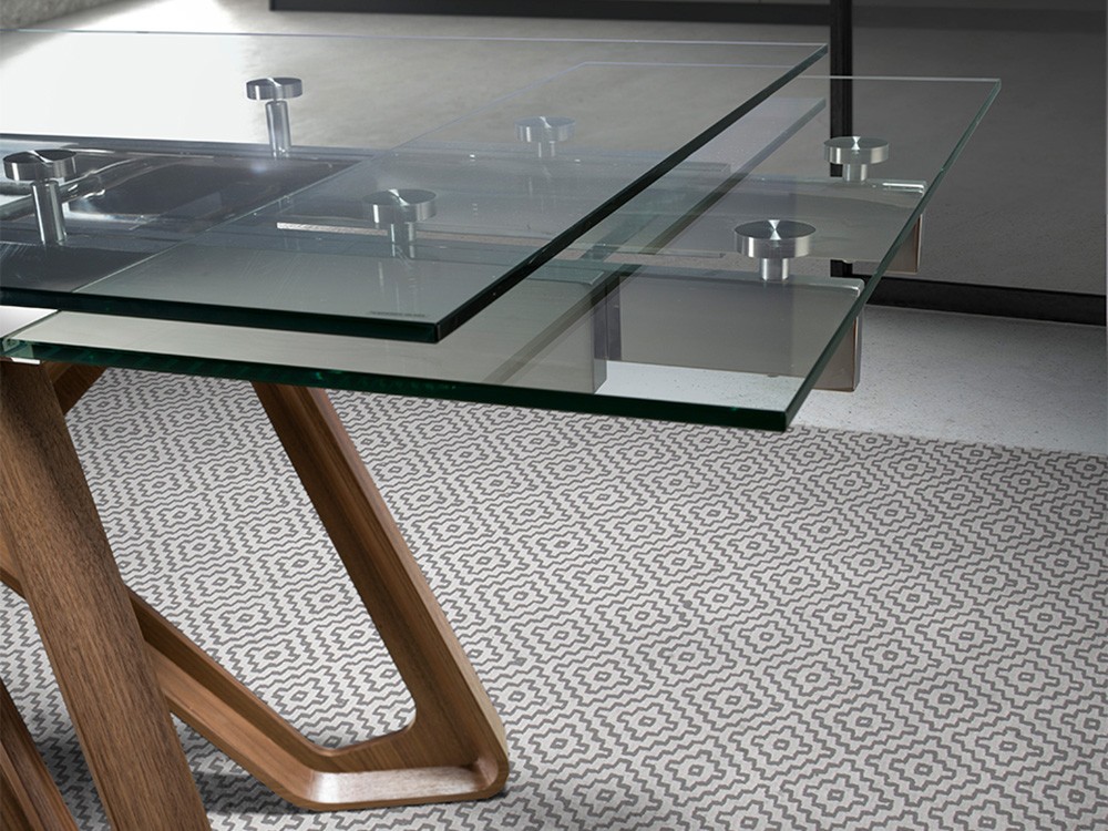 Mesa extensible de cristal templado 1122 Ángel Cerdá - 2 Mesa extensible de cristal templado 1122 Ángel Cerdá - 2