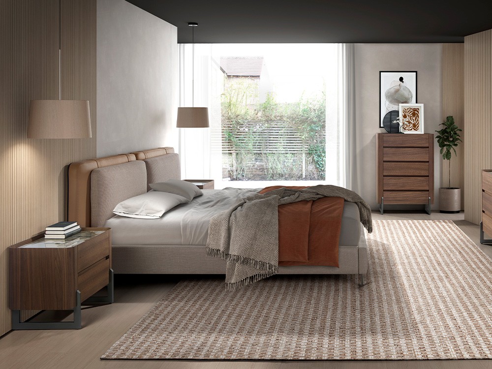 Mesita de noche en chapa natural nogal 7152 Ángel Cerdá - 10