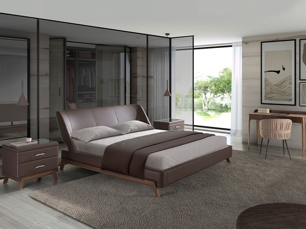 Mesita de noche tapizada en polipiel 7162 Ángel Cerdá - 9