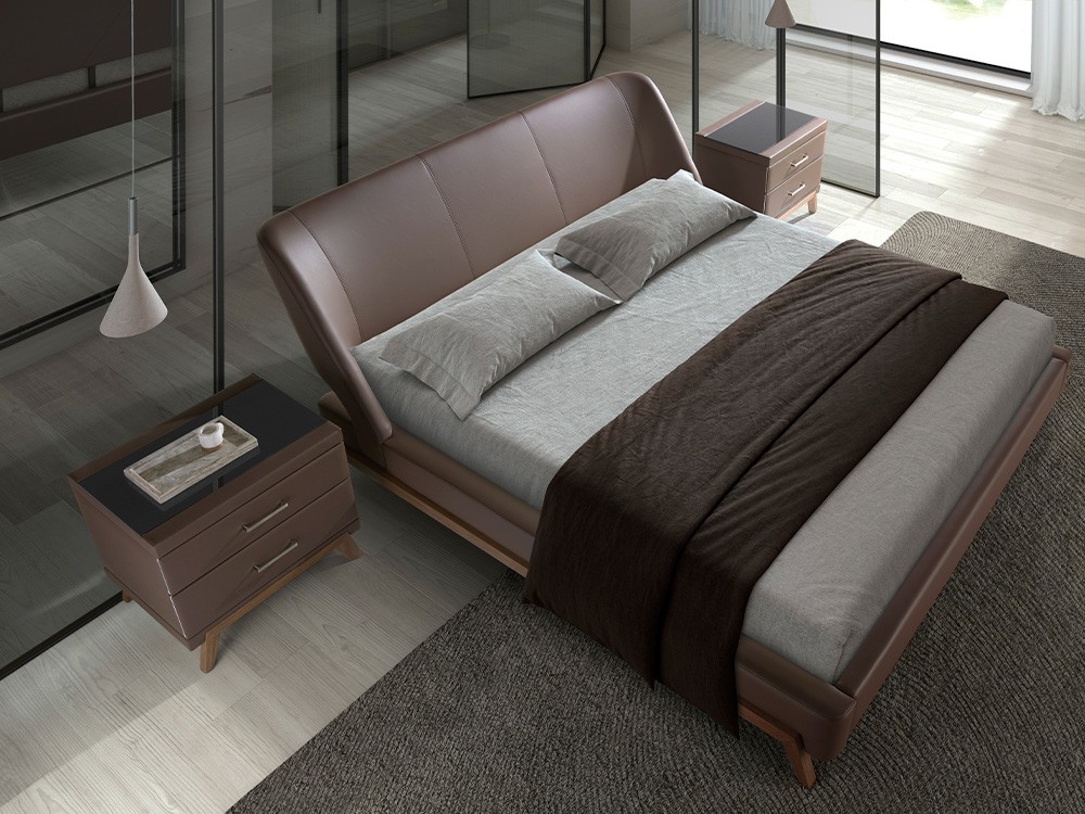 Cama tapizada en polipiel 7159 Ángel Cerdá - 2