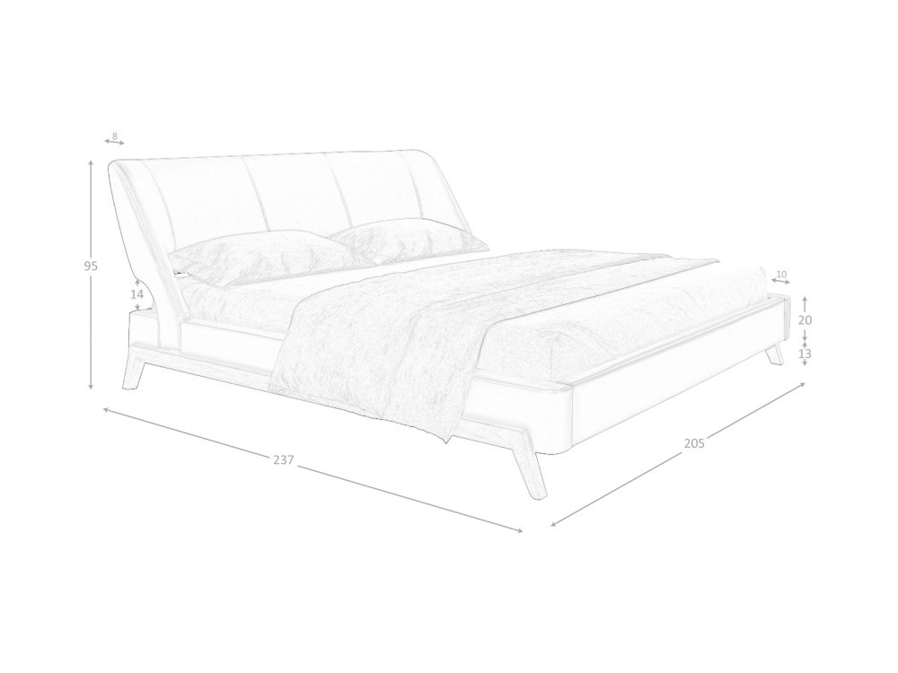 Cama tapizada en polipiel 7159 Ángel Cerdá - 8