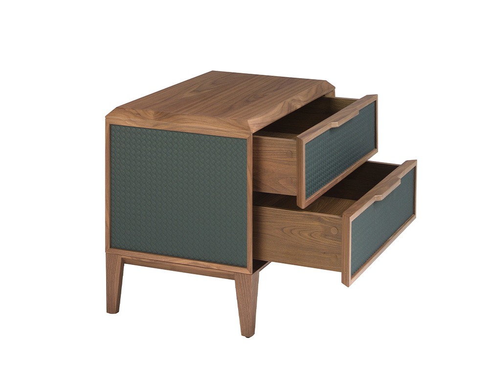 Mesita de noche en chapa nogal con frente de pvc 7149 Ángel Cerdá - 4