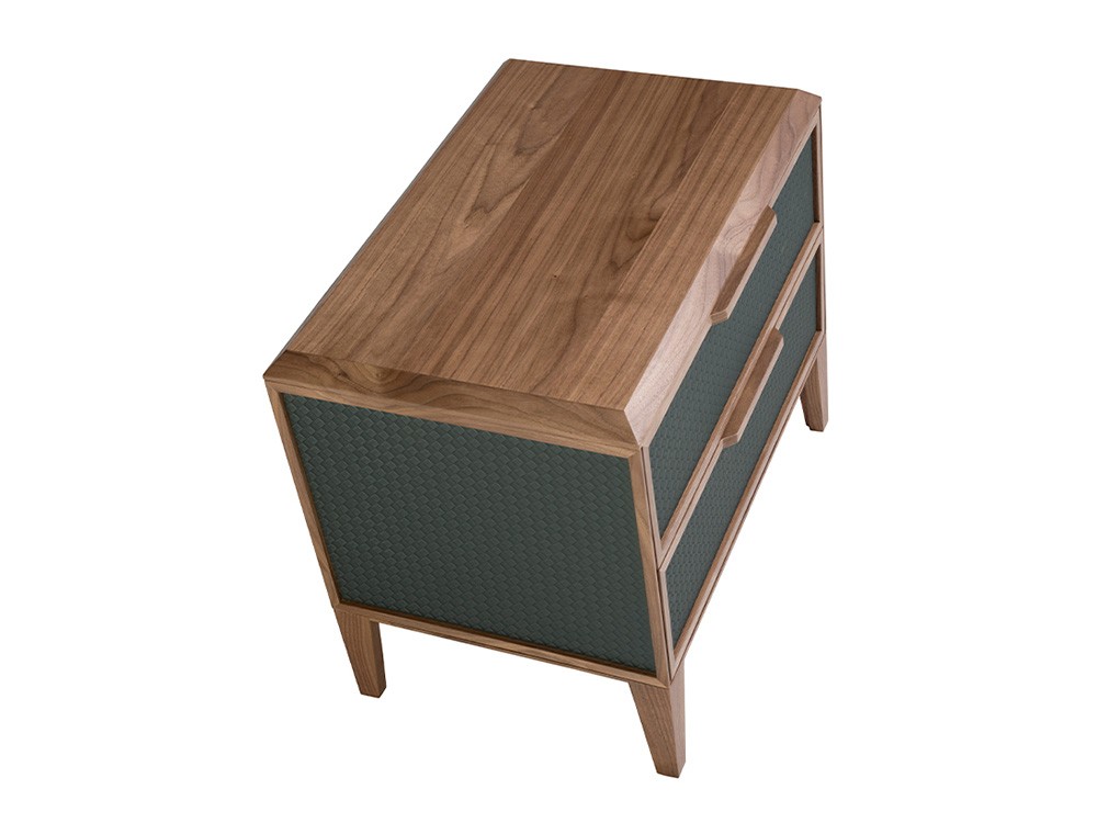 Mesita de noche en chapa nogal con frente de pvc 7149 Ángel Cerdá - 6