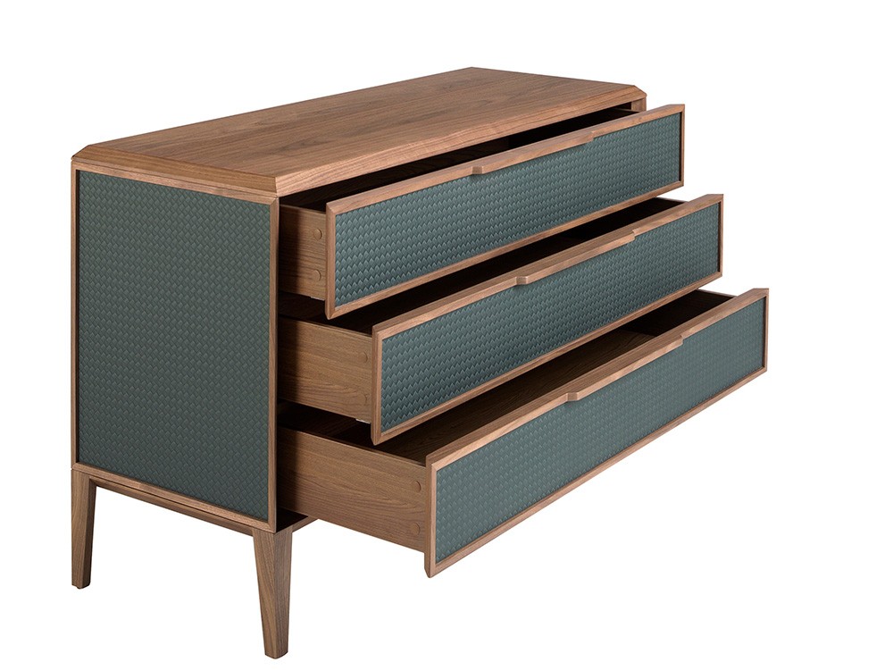 Cómoda en chapa nogal y pvc verde 7150 Ángel Cerdá - 5