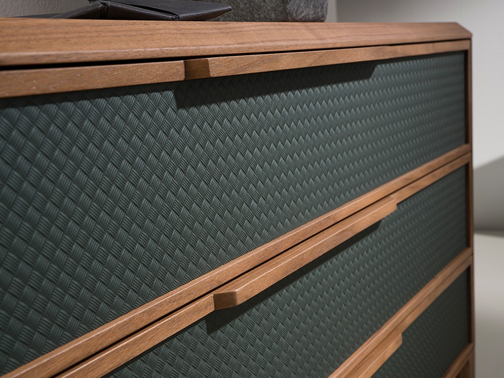 Cómoda en chapa nogal y pvc verde 7150 Ángel Cerdá - 2