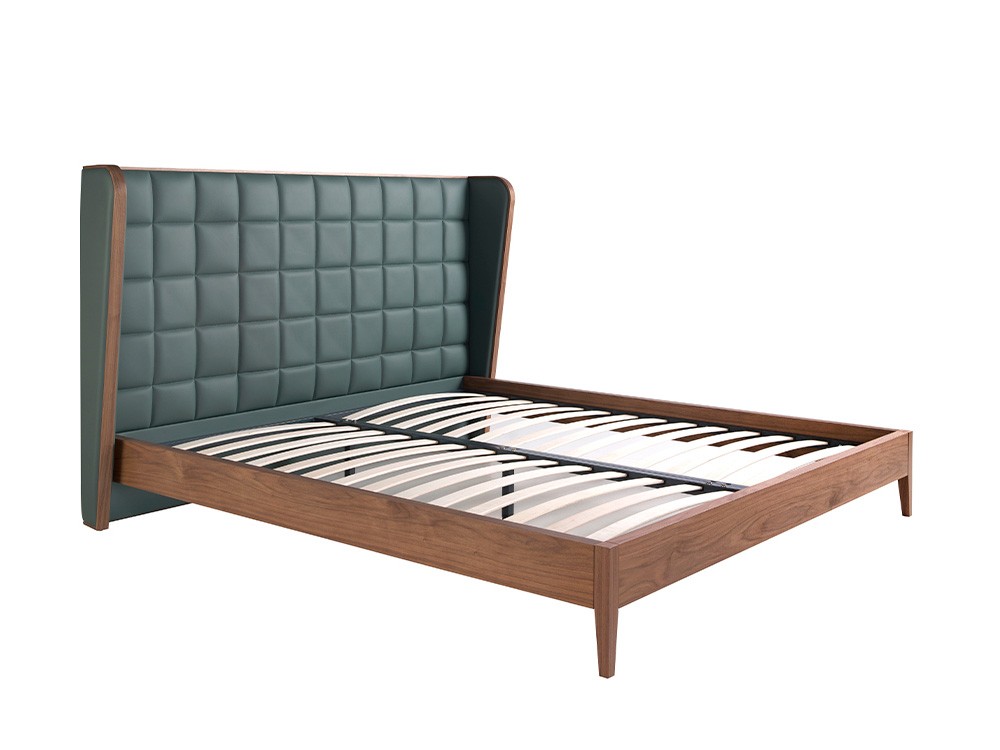 Cama tapizada en polipiel verde 7148 Ángel Cerdá - 4