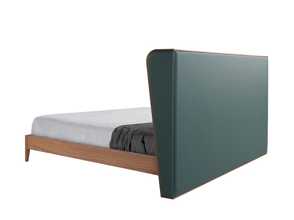Cama tapizada en polipiel verde 7148 Ángel Cerdá - 7