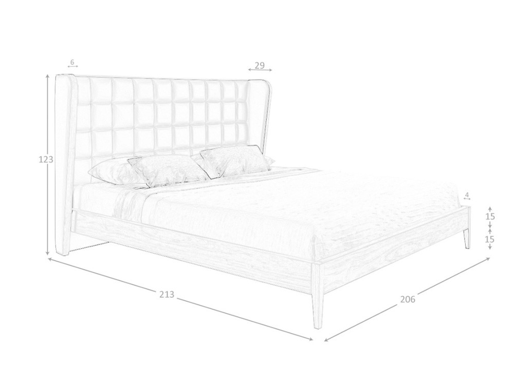 Cama tapizada en polipiel verde 7148 Ángel Cerdá - 8