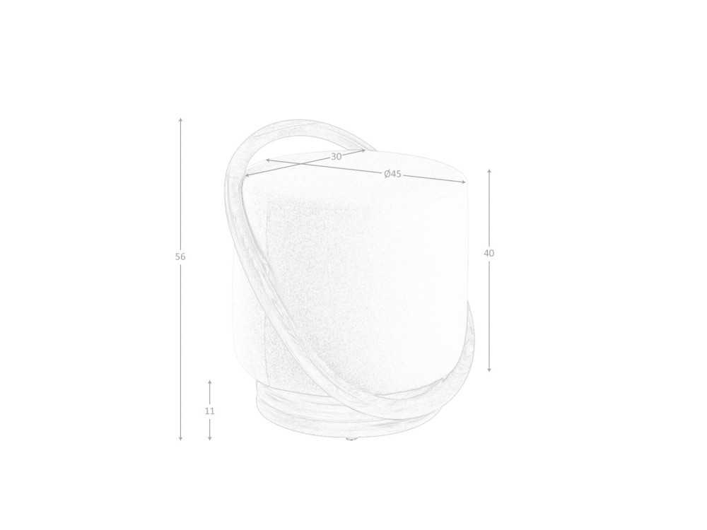 Puff tapizado 5110 Ángel Cerdá - 7