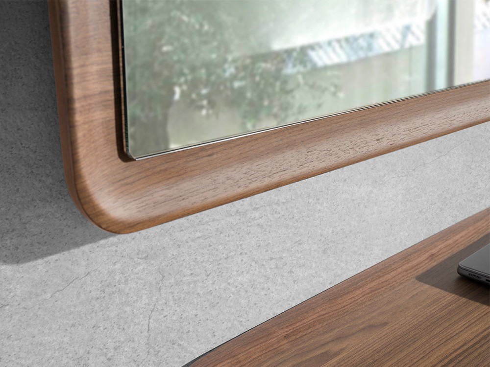 Espejo rectangular chapa nogal 3248 Ángel Cerdá - 2