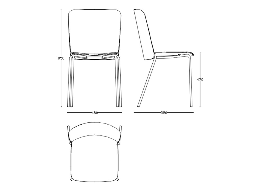 Silla apilable Supra Polipropileno de Ondarreta - 13