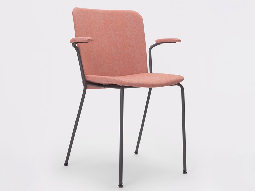 Silla apilable con o sin brazos Supra tapizada de Ondarreta - 4