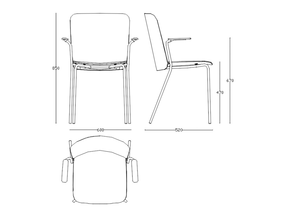 Silla apilable con o sin brazos Supra tapizada de Ondarreta - 16