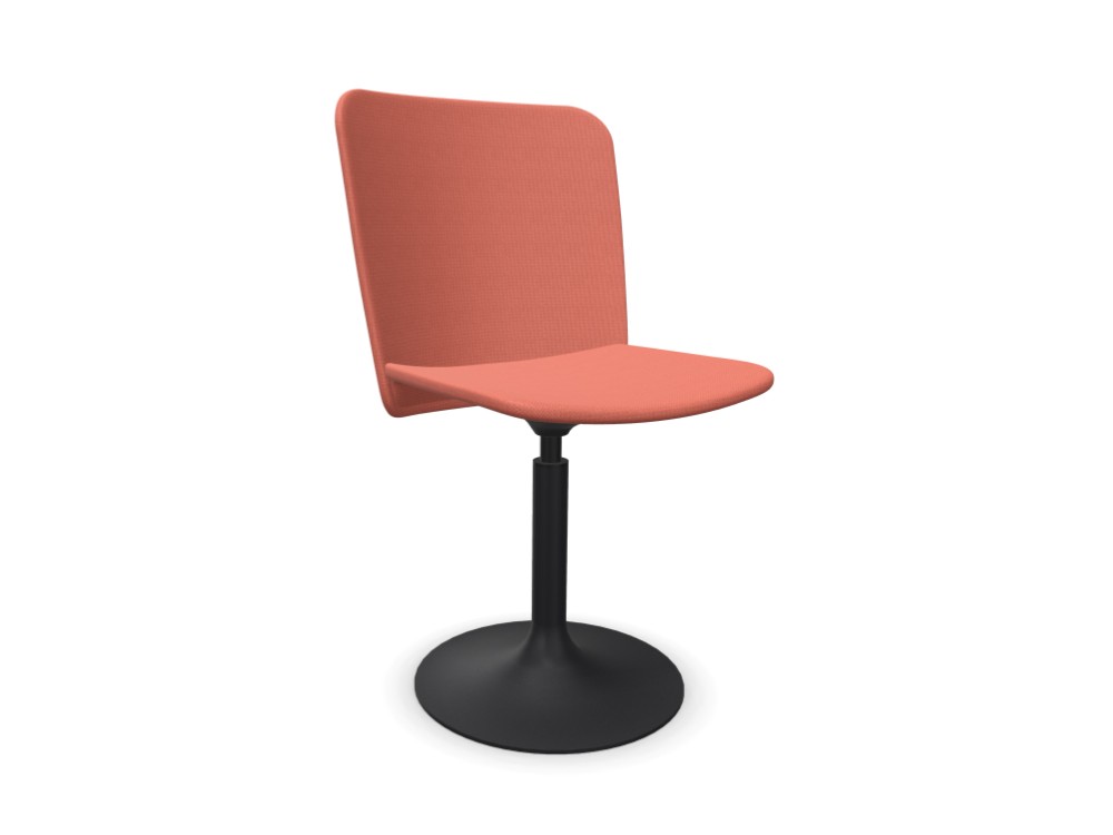Silla giratoria Supra Trumpet tapizada en textil de ondarreta - 3