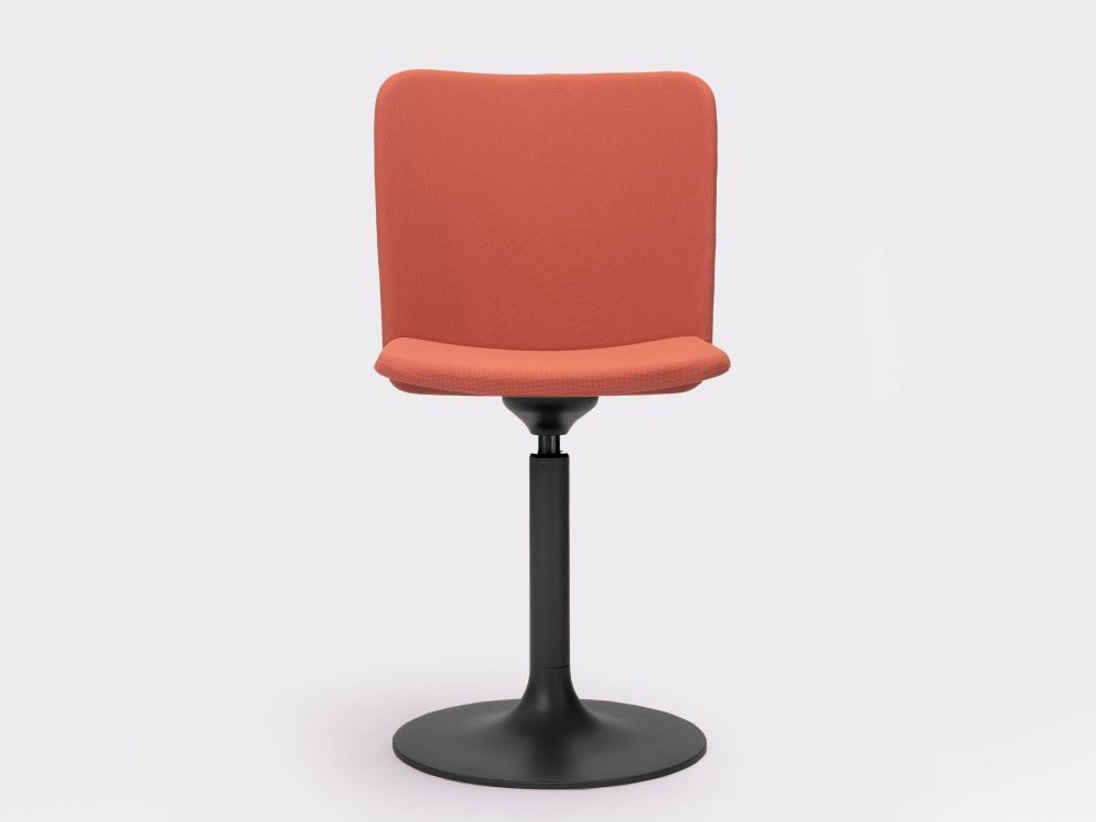 Silla giratoria Supra Trumpet tapizada en textil de ondarreta - 2