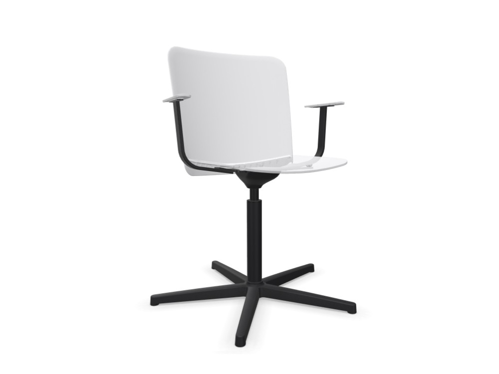 Silla giratoria Supra con brazos de polipropileno de ondarreta - 3