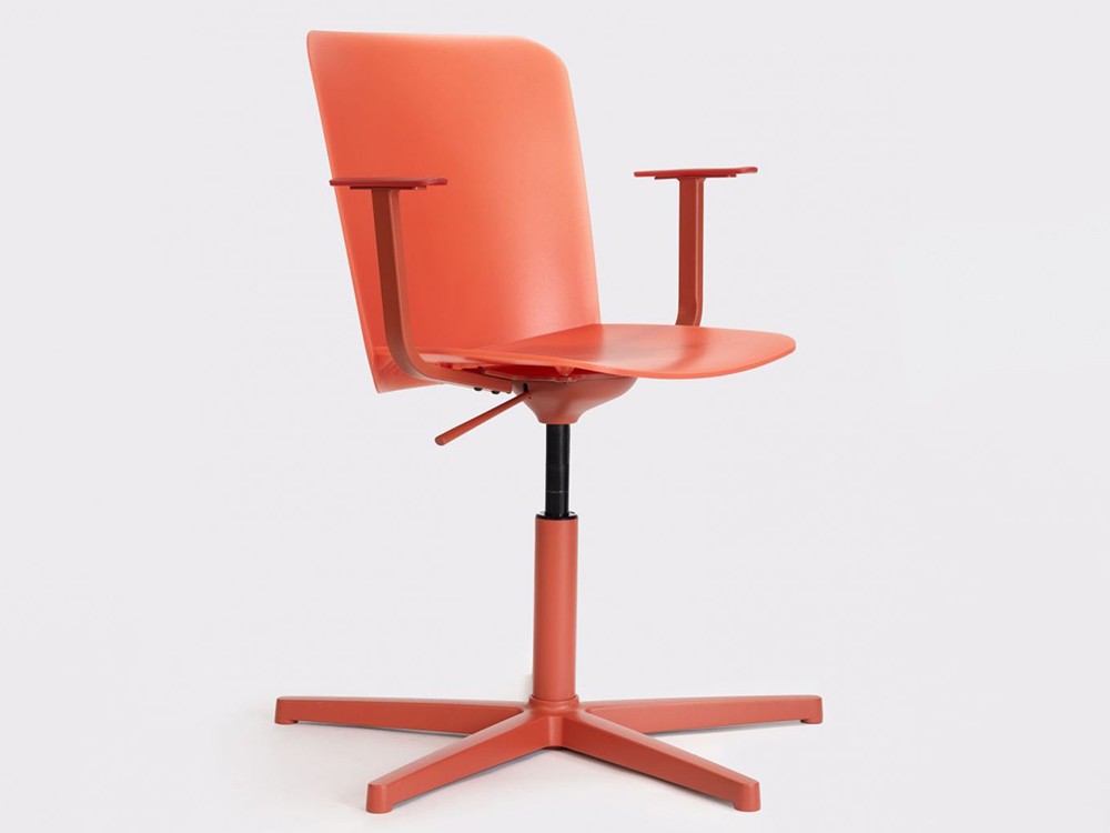 Silla giratoria Supra con brazos de polipropileno de ondarreta - 1