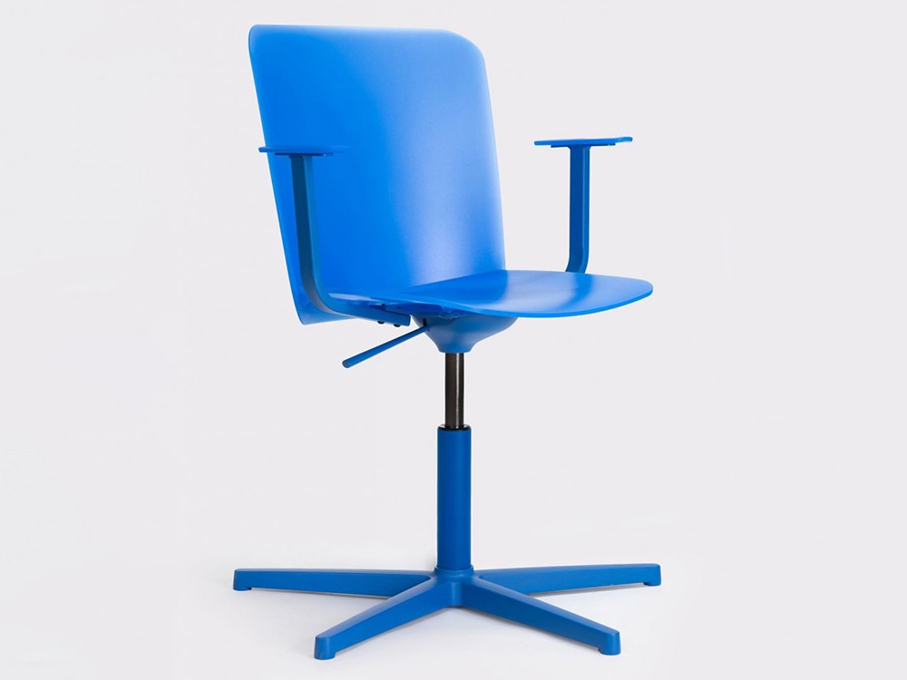 Silla giratoria Supra con brazos de polipropileno de ondarreta - 2