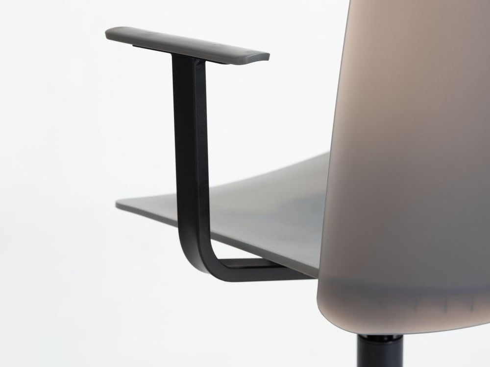 Silla oficina giratoria y elevable con ruedas y brazos Supra polipropileno  de ondarreta - 13