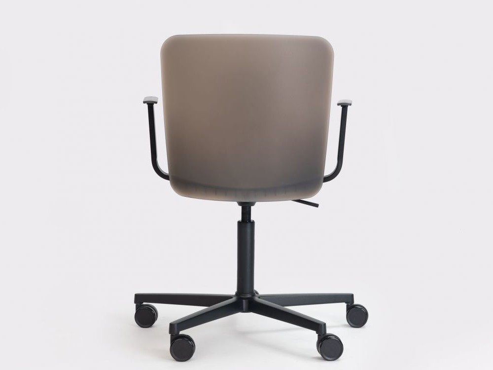 Silla oficina giratoria y elevable con ruedas y brazos Supra polipropileno  de ondarreta - 15