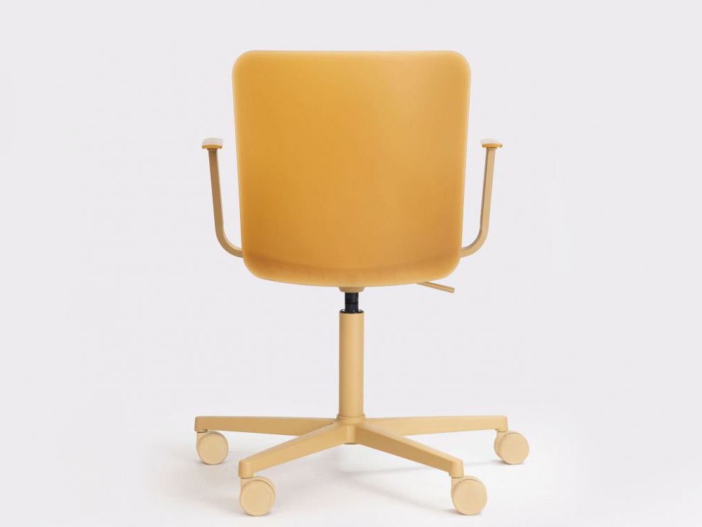 Silla oficina giratoria y elevable con ruedas y brazos Supra polipropileno  de ondarreta - 19